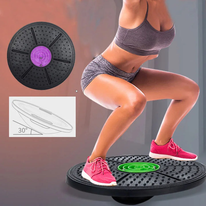 Yoga Balance Board Disc Stability Round Plates Exercise