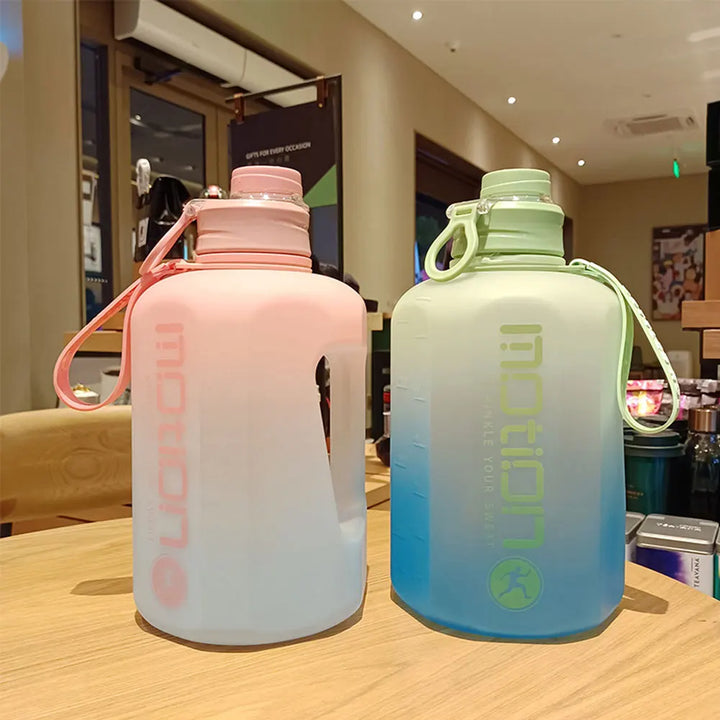 2.2L Gradient Colorful Sports Water Bottle