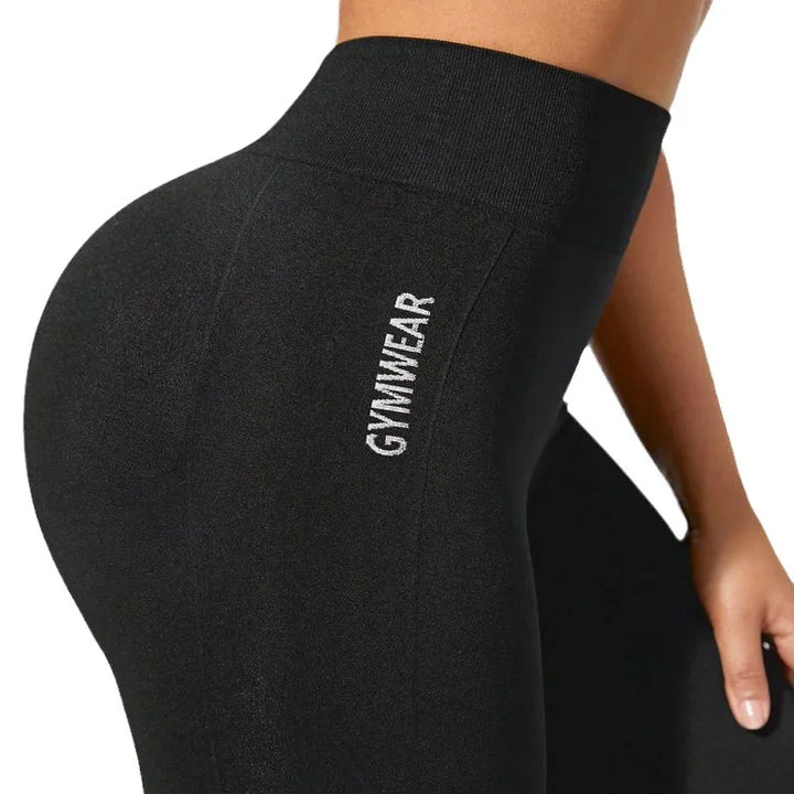 High Waisted Soft Tummy Control Slimming Black Yoga Pants Workout Running
