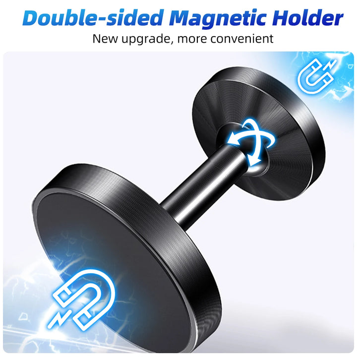 Dual Magnetic Phone Mount and Holder – Hands-Free Gym Phone Holder with Two-Way