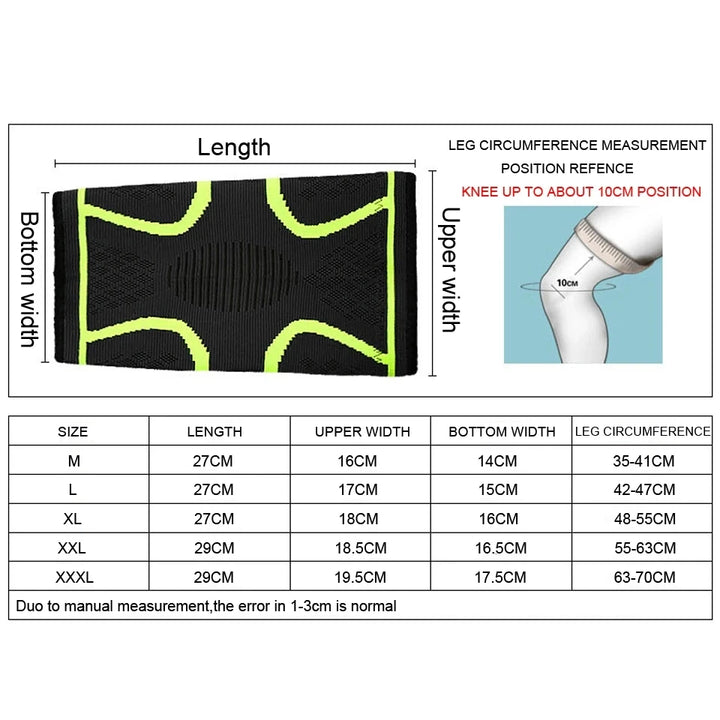 Knee Support Braces Elastic Nylon Sport Compression Knee Pad Sleeve