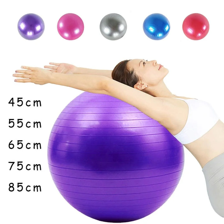 PVC Fitness Balls Yoga Ball Thickened Explosion-proof Exercise 45cm/55cm/65cm/75cm