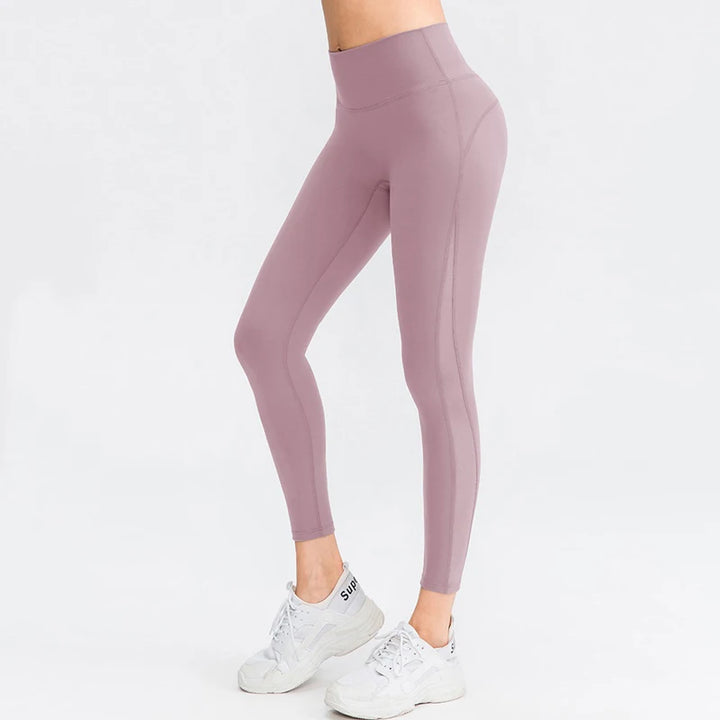 Women Pants Tight High Waist Hip Raise Mesh No T-shaped Stitches Sports