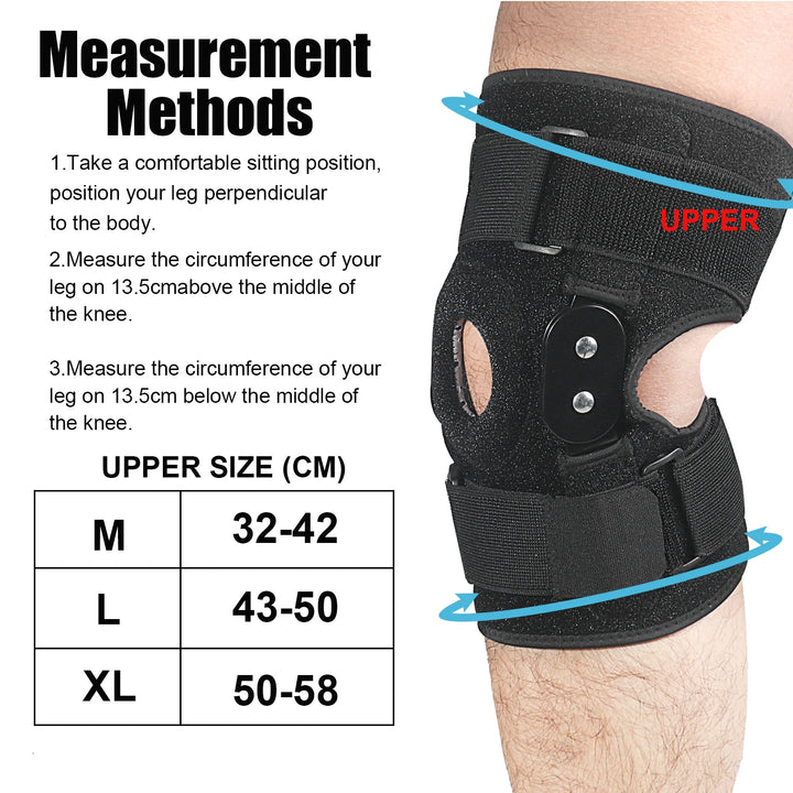 Hinged Knee Brace, Knee Support for Swollen ACL, Tendon, Ligament and Meniscus Injuries