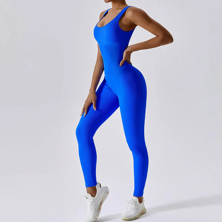 Women's Tracksuit Seamless Yoga Set Yoga Jumpsuits One Piece Workout Rompers