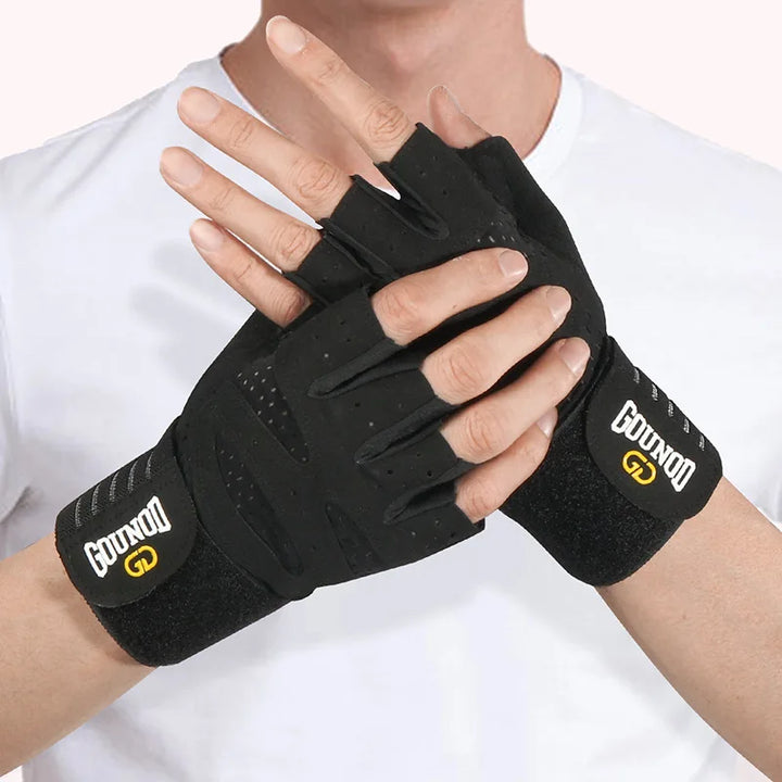 Weightlifting Gloves Wristband Support Breathable Anti-Slip Sports Gym