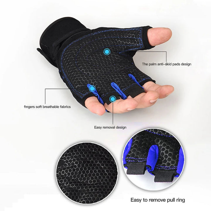 Gloves Shockproof for Men Women Weight Lifting Wristband